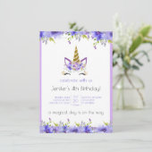 フレッシュバイオレットユニコーン誕生日装飾 (スタンド正面)