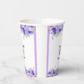 フレッシュバイオレットユニコーン誕生日装飾 紙コップ (左)