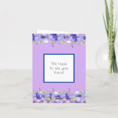 フレッシュバイオレット |ユニコーン誕生日パーティーデコール 招待状 (裏面)