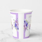 フレッシュバイオレット | Unicorn girl誕生日 紙コップ (右)