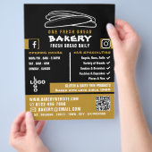 フレッシュバゲット、ベーカース、ベーカリーストア広告 チラシ (手)