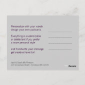 フレッシュパステルモダンサンキューハガキ ポストカード (裏面)