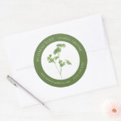 フレッシュパセリービズIDラージラウンドステッカーII ラウンドシール (封筒)