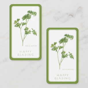 フレッシュパセリーブックマーク – 3.5x2カード+文字グリーン ノートカード