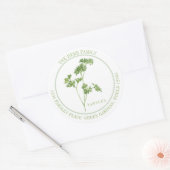 フレッシュパセリーラージラウンドアドレス封筒用シール ラウンドシール (封筒)