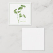 フレッシュパセリ2.5インチスクエアフラットカード ノートカード (正面/裏面)