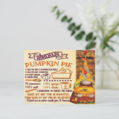 フレッシュパンプキンパイ格言 ポストカード (スタンド正面)