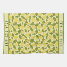 フレッシュパーソナライズされたレモン キッチンタオル