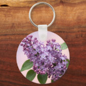 フレッシュパープルライラックの花 春の花 キーホルダー (正面)