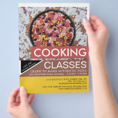 フレッシュピザ料理広告クラス チラシ (手)