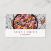 フレッシュピザ、シェフ、料理 名刺 (正面)