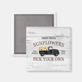 フレッシュピックサンフラワーズファームトラックマグネット マグネット (正面/裏面)