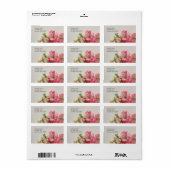 フレッシュピンクの春甘いエンドウ ラベル (フルシート)