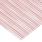 フレッシュピンクストライプ色のパターン テーブルクロス (アングル)