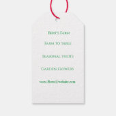 フレッシュピーチウォーターカラー ギフトタグ (裏面)