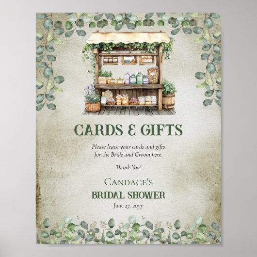 フレッシュファーマーズマーケットファームスタンドカードとギフト ポスター (正面)