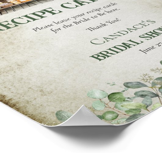 フレッシュファーマーズマーケットファームスタンドレシピカード ポスター (角)