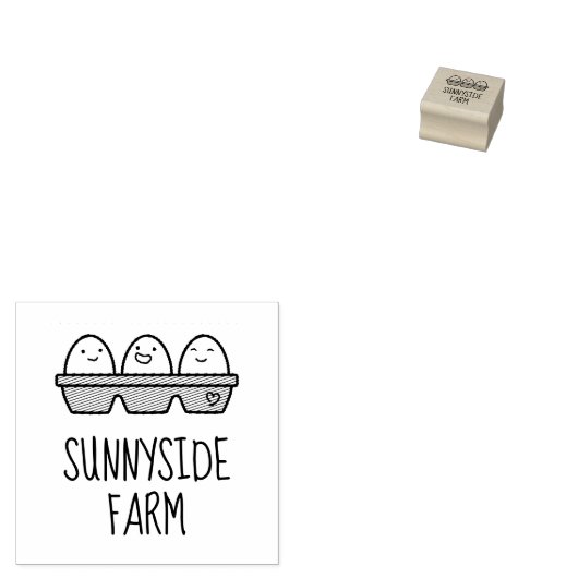 フレッシュファームエッグカートン2 Small ラバースタンプ (押印)