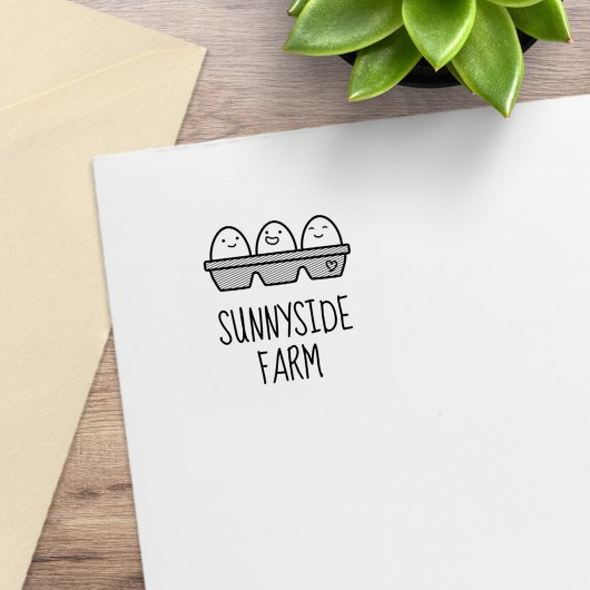フレッシュファームエッグカートン2 Small ラバースタンプ