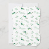 フレッシュフォージュボタニカルミント縁どブライダルシャワー 招待状 (裏面)