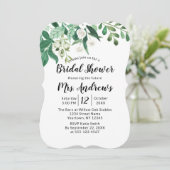 フレッシュフォージュボタニカルミント縁どブライダルシャワー 招待状 (スタンド正面)