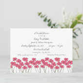 フレッシュフラワーのブライダルシャワー 招待状 (スタンド正面)