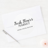 フレッシュフラワーマーケットフローリスト ラウンドシール (封筒)