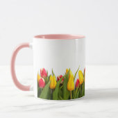 フレッシュフラワー鮮やかヤングレッドイエローチューリップ マグカップ (左)