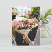 フレッシュフラワー グリーティングカード (スタンド正面)