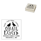 フレッシュフリーレンジオーガニックウズイルエッグカートンスタンプ ラバースタンプ (押印)