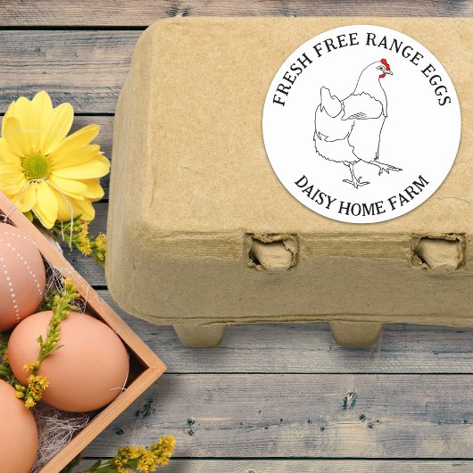 フレッシュフリーレンジ鶏卵箱 ラウンドシール