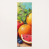 フレッシュフルーツのミックスデザイン ヨガマット (裏面)