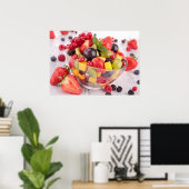 フレッシュフルーツサラダ ポスター (ホームオフィス)