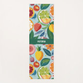 フレッシュフルーツフローラカスタムパターン ヨガマット (正面)