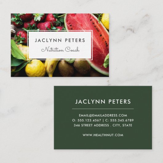 フレッシュフルーツヘルスフィールドの名刺 名刺 (正面/裏面)