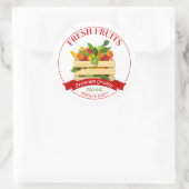 フレッシュフルーツラベルシール ラウンドシール (バッグ)