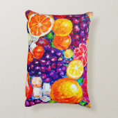 「フレッシュフルーツ柄」かわいいアー買ト アクセントクッション (裏面(縦))