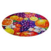 「フレッシュフルーツ柄」かわいいアー買ト カッティングボード (角)