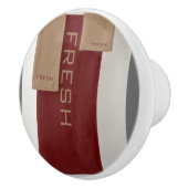 フレッシュブラウンベージュラウンド セラミックノブ (右)