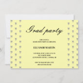 フレッシュブルーイエローエレガントフォト招待状 招待状 (裏面)