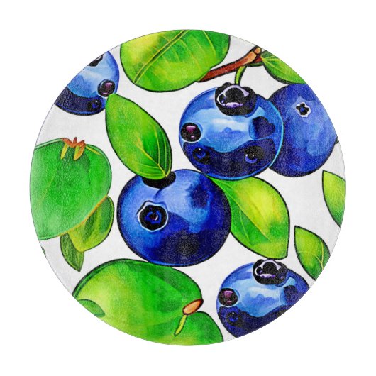 フレッシュブルーベリーアート カッティングボード (正面)
