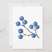 フレッシュブルーベリーオンザブランチ招待状 招待状 (正面)