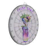 フレッシュブルーベリークールジュース飲料 – 夏のゲーム –  ダーツボード (正面左)