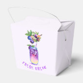 フレッシュブルーベリークールジュース飲料 – 夏のパーティー フェイバーボックス (裏面サイド)