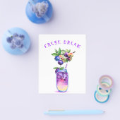 フレッシュブルーベリージュースカッコいいドリンク – サマーカクテル チラシ (シングル)