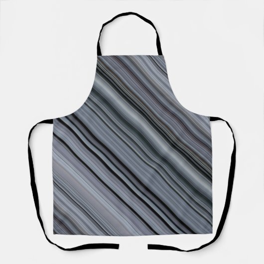 フレッシュブルーベリーズブルーストライプ エプロン (正面)