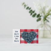 フレッシュブルーベリーハート 名刺 (スタンド正面)