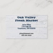 フレッシュブルーベリーハート 名刺 (裏面)