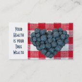 フレッシュブルーベリーハート 名刺 (正面)