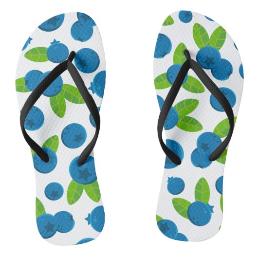 フレッシュブルーベリーパターン ビーチサンダル (ソール)